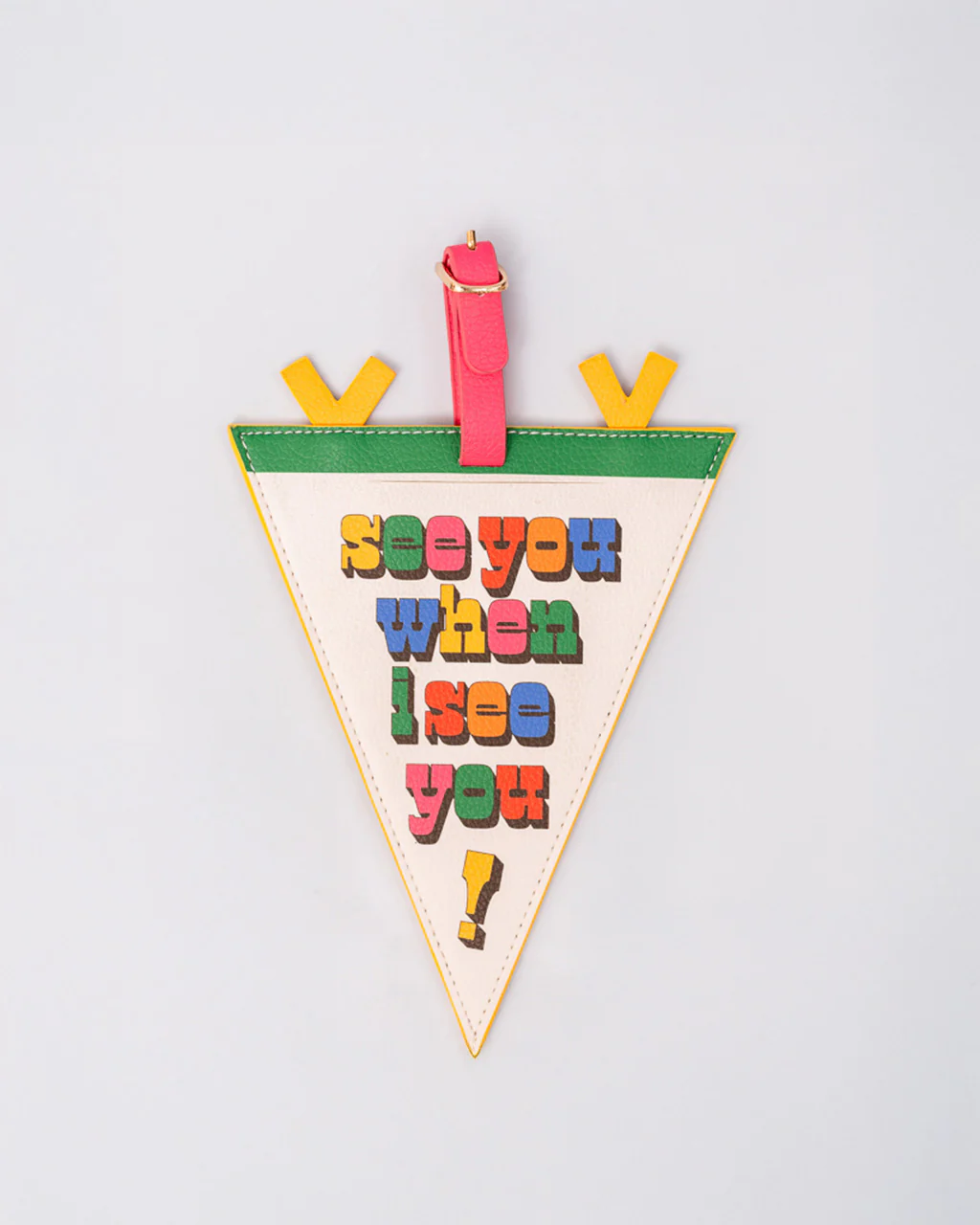 Getaway Shaped Luggage Tag - Pennant