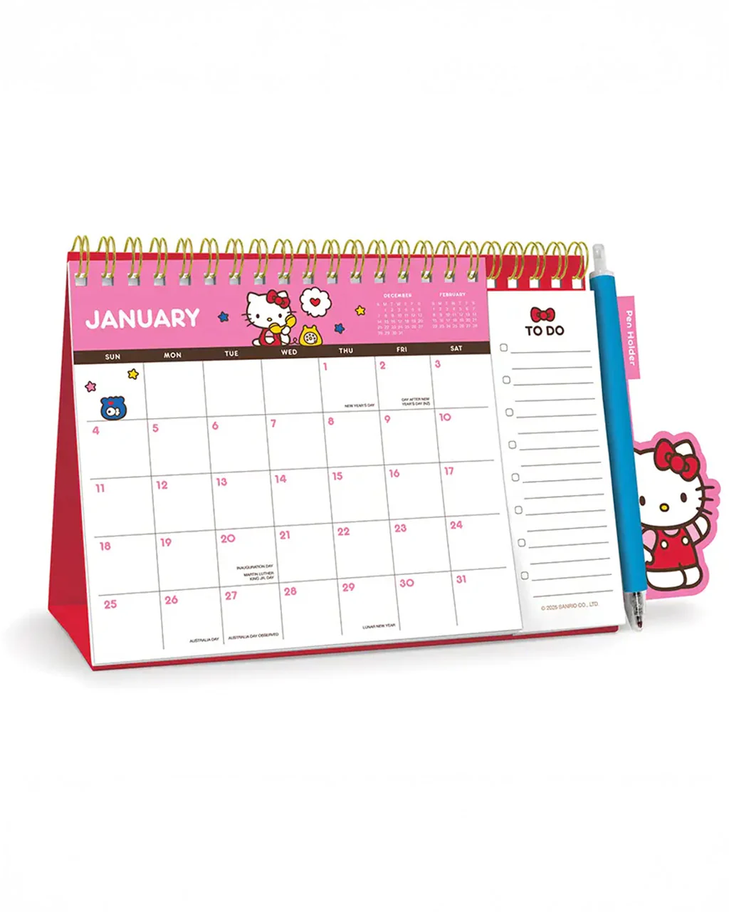 Hello Kitty 2026 Easel Desk Calendar