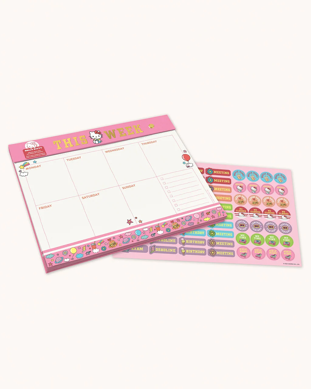 Hello Kitty Weekly Desk Pad