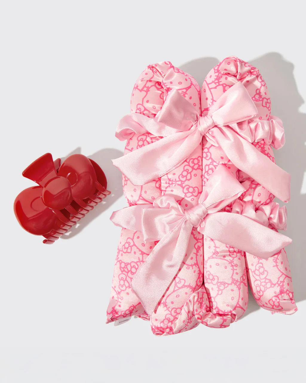 Hello Kitty x Kitsch XL Satin Heatless Styling + Bow Claw Clip