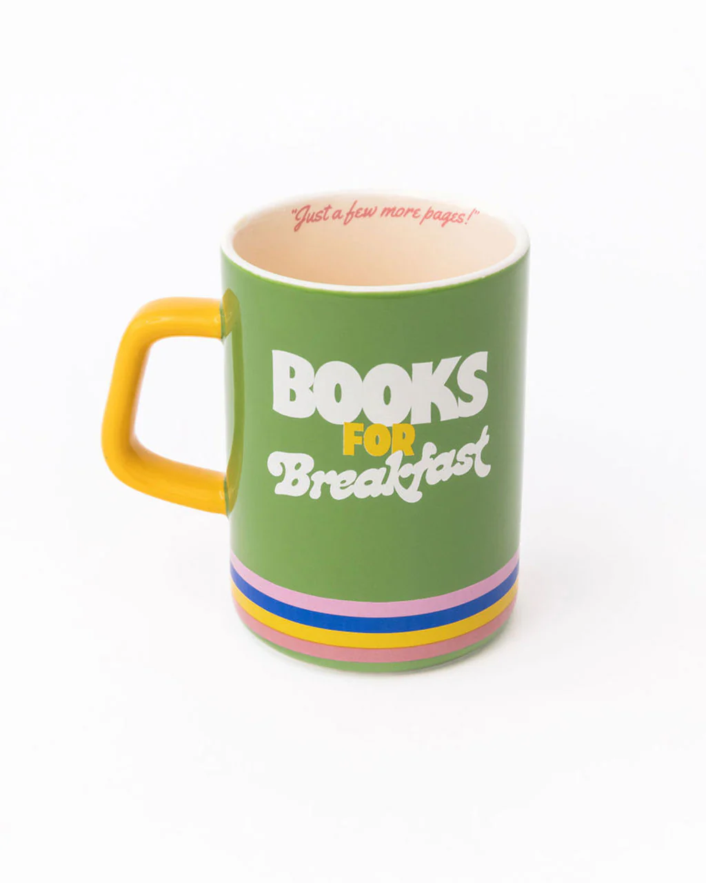 Hot Stuff Big Ceramic Mug - Books for Breakfast