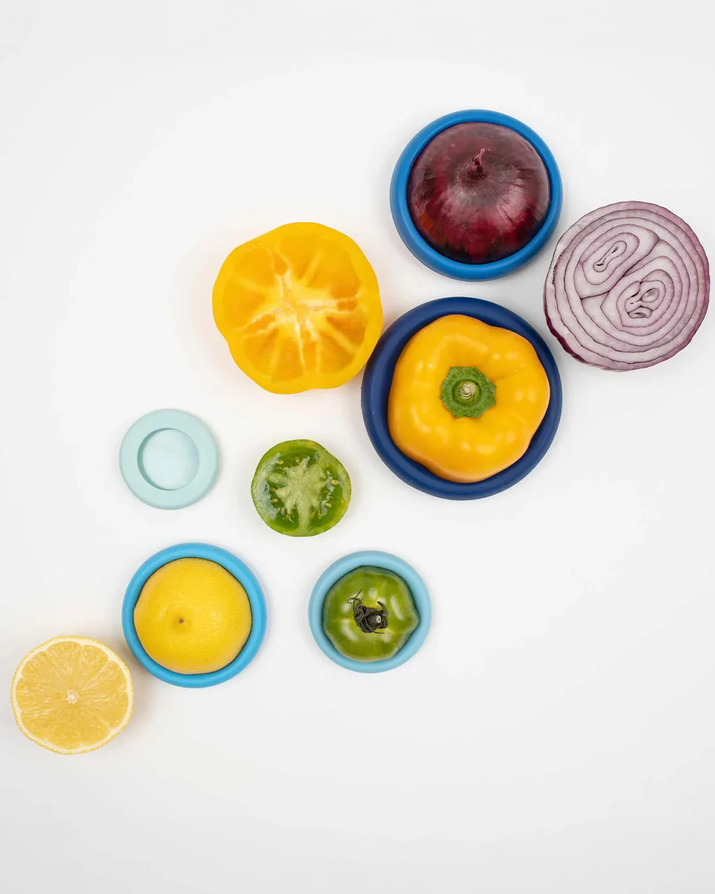 Ice Blue Food Huggers - Set of 5