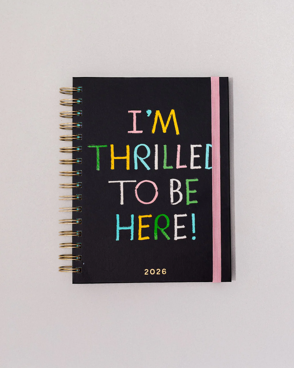 Medium 12-Month Annual Planner - Thrilled to Be Here