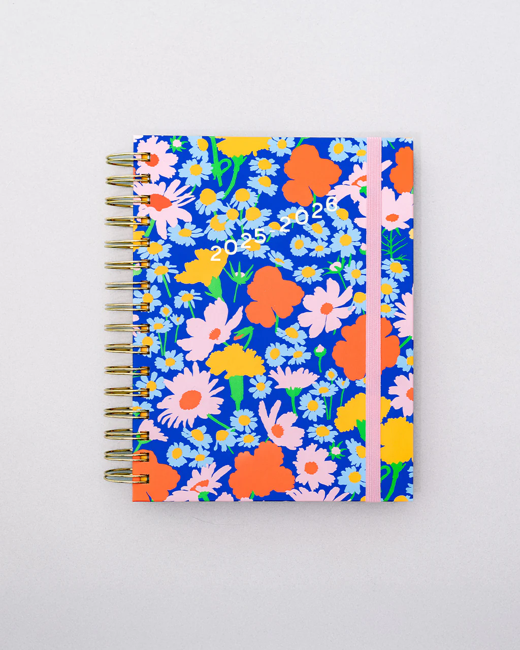 Medium 17-Month Academic Planner - Blue Floral