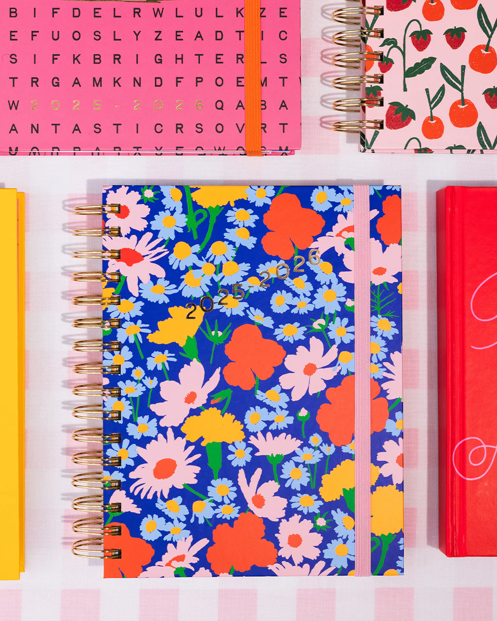 Medium 17-Month Academic Planner - Blue Floral