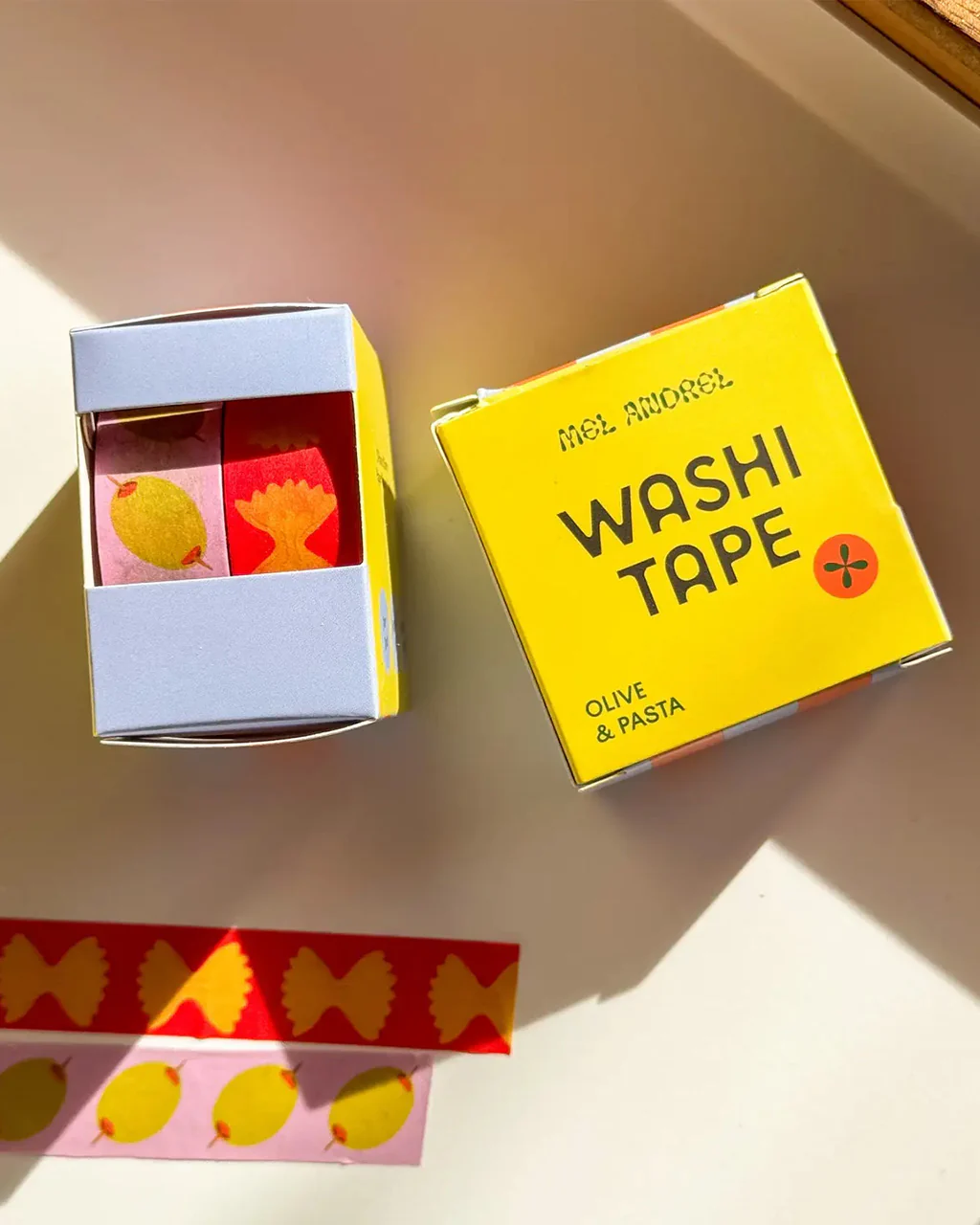 Olive & Pasta Washi Tape - Set of 2