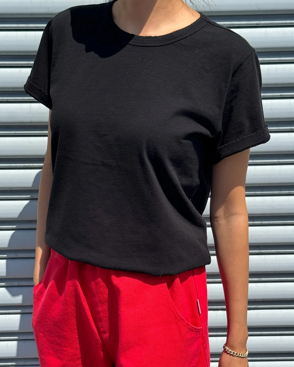 Organic Cotton Vintage Boy Tee - True Black