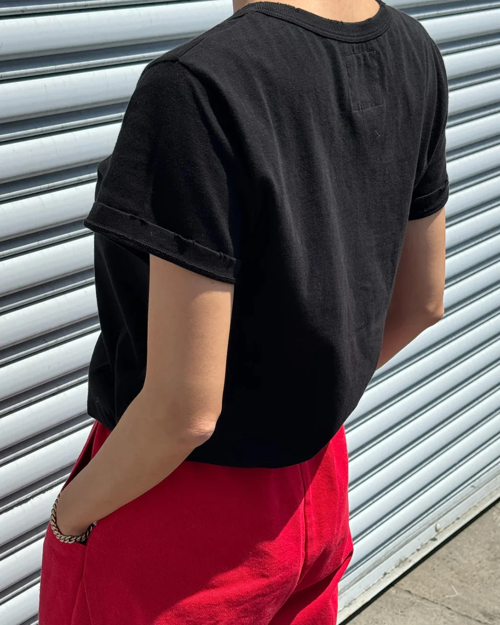Organic Cotton Vintage Boy Tee - True Black