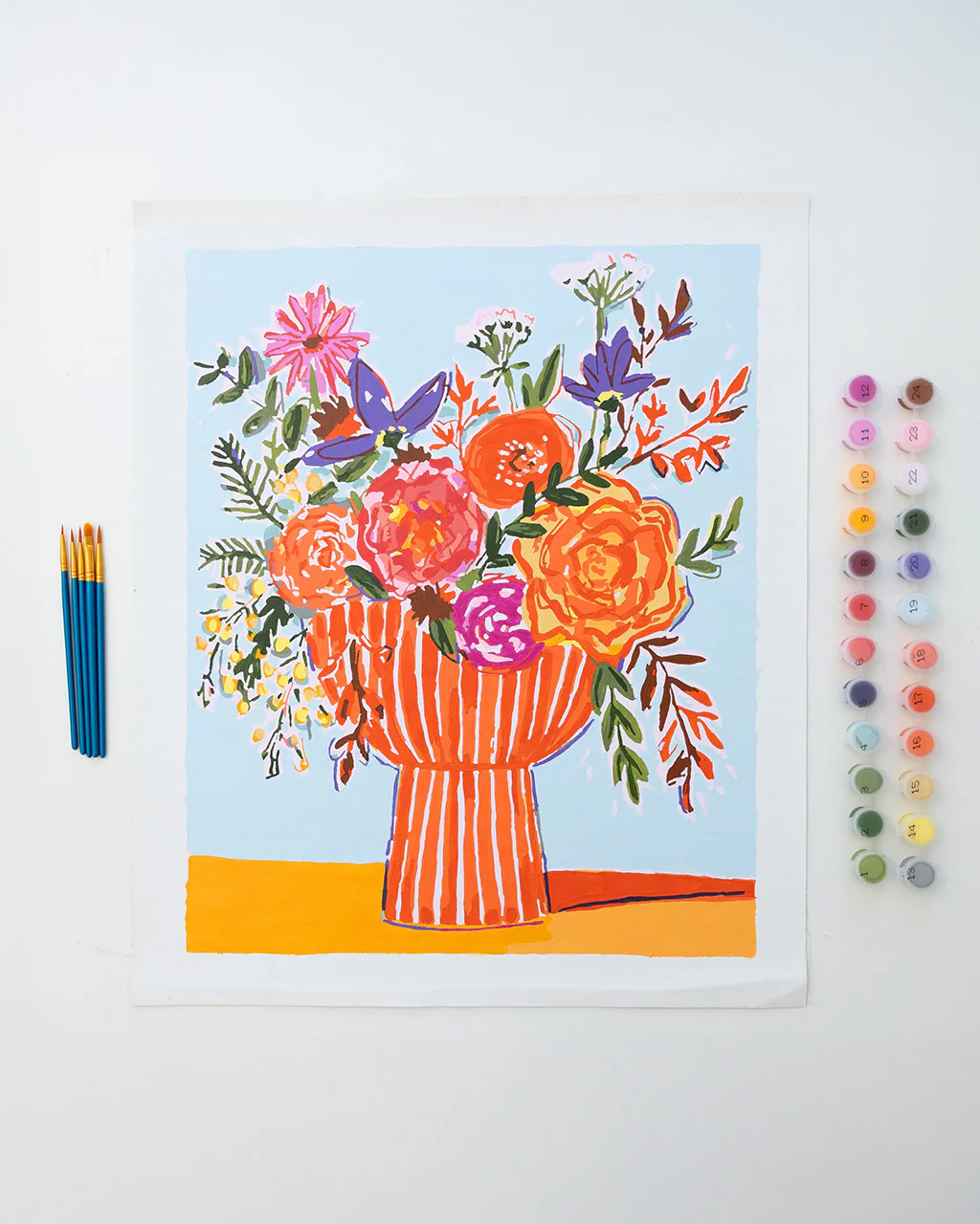 Paint By Numbers - Bright Wildflower Bouquet