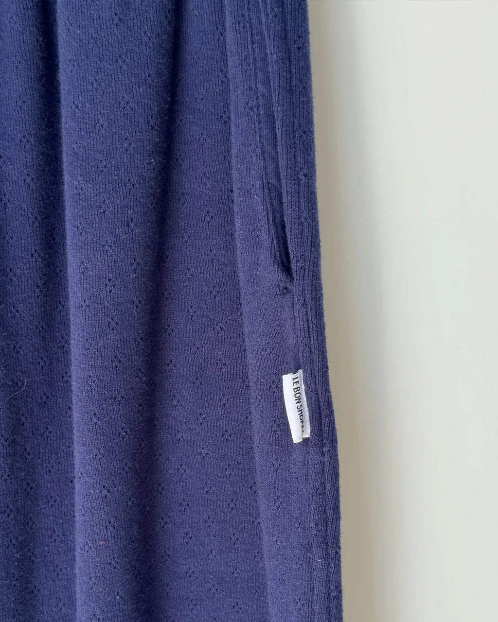 Pointelle Serene Jogger - Navy