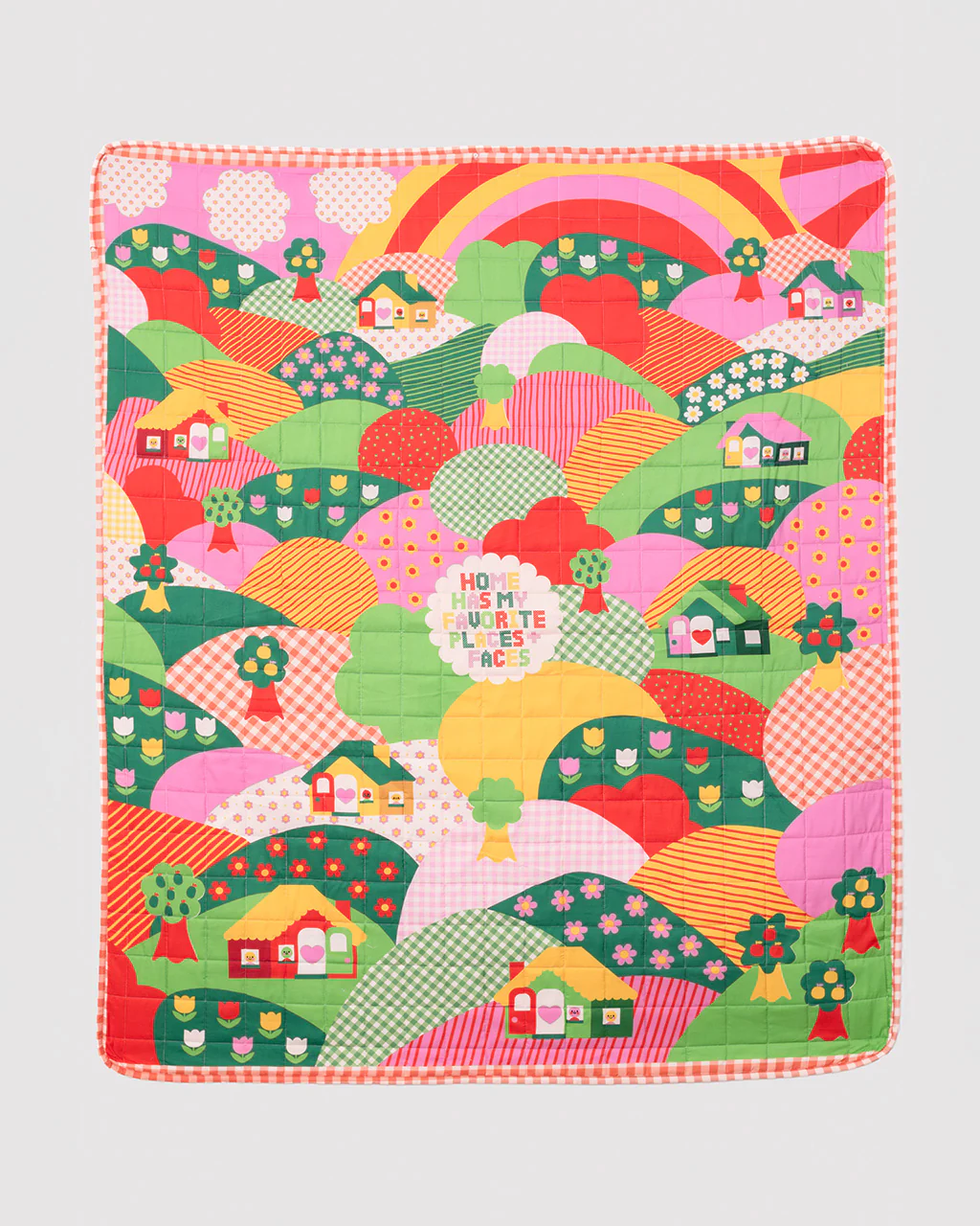 Quilted Blanket - Favorite Places and Faces