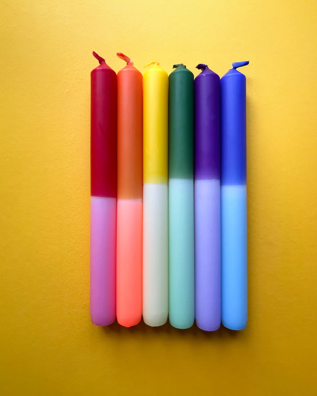 Rainbow Block Dip Dye Dinner Candles - Set Of 6 1 3348-rainbow-block-dip-dye-dinner-candles-set-of-6-1.webp