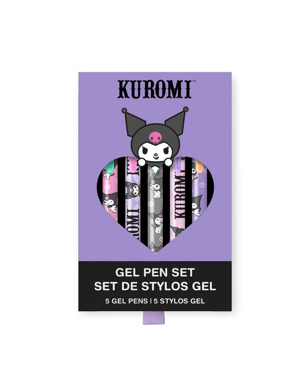 Sanrio Totally Kuromi Soft-Touch Gel Pen Set
