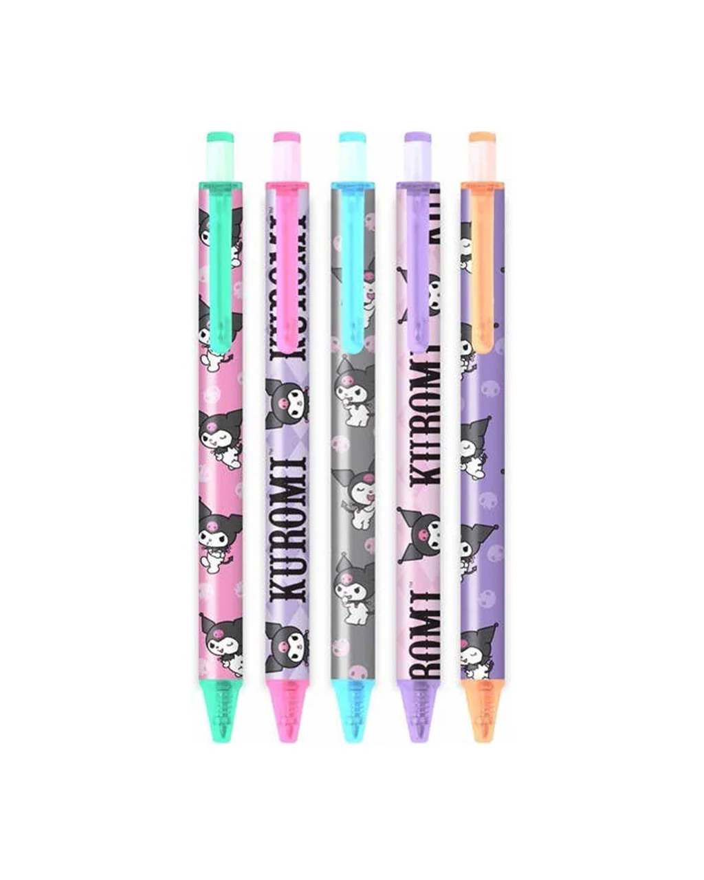 Sanrio Totally Kuromi Soft-Touch Gel Pen Set