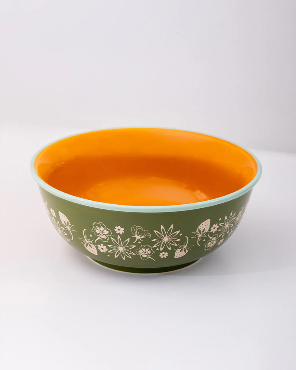 Small Ceramic Serving Bowl - Garden