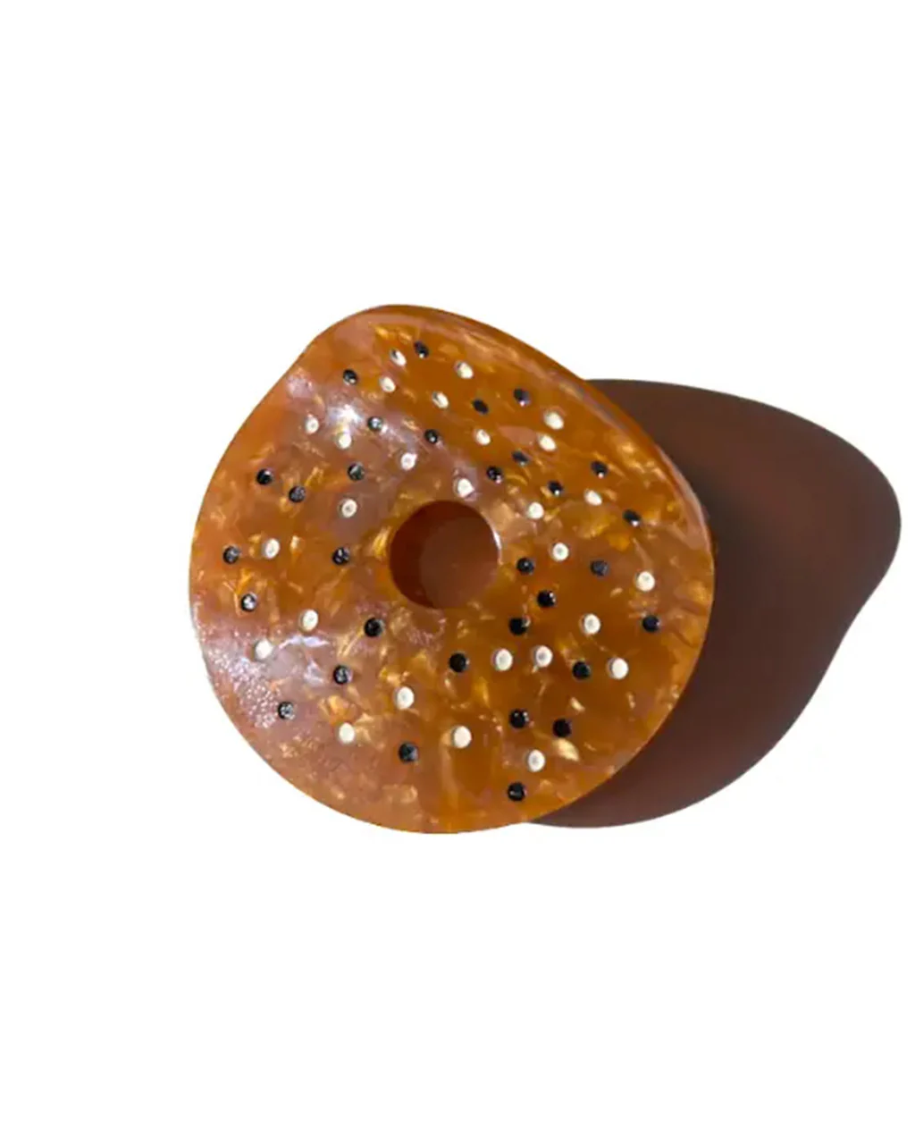 Hand-Painted Everything Bagel Claw Hair Clip
