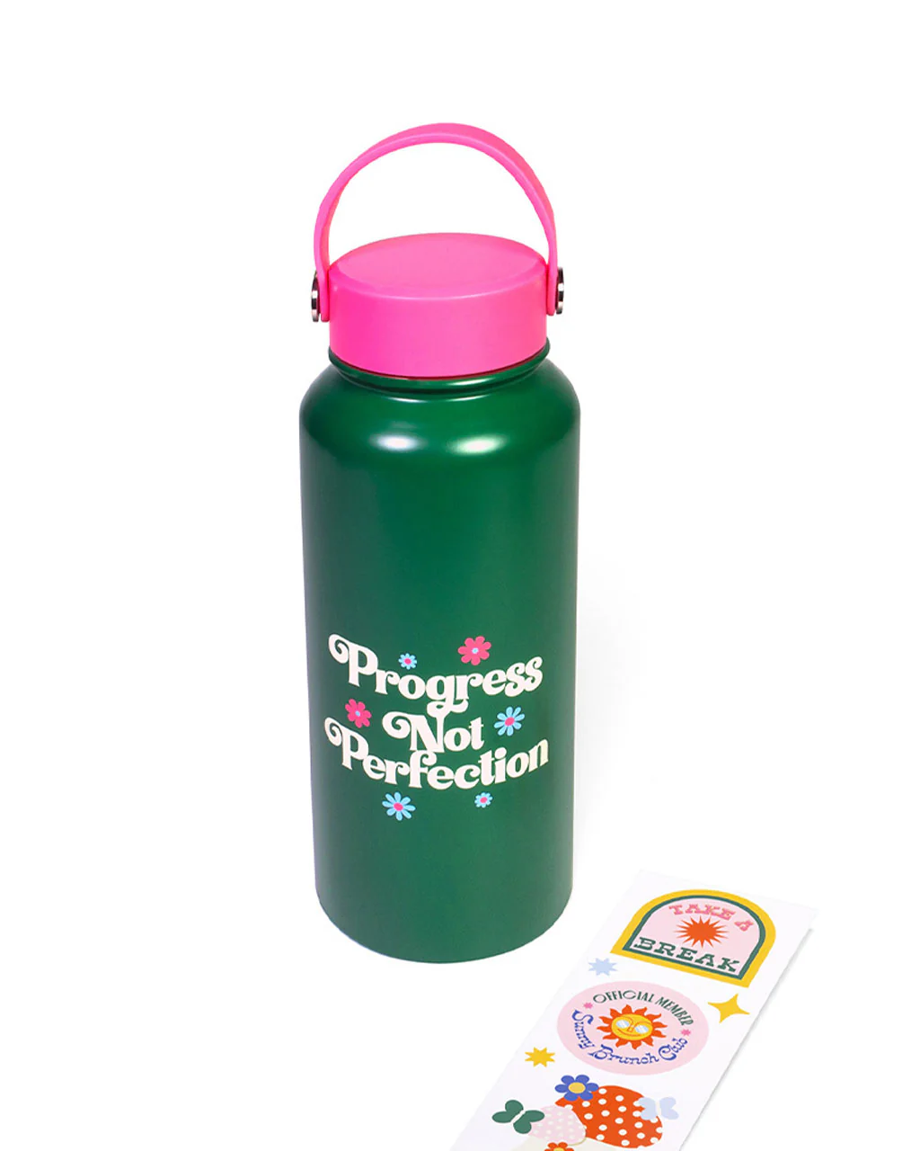Stainless Steel Water Bottle - Progress Not Perfection