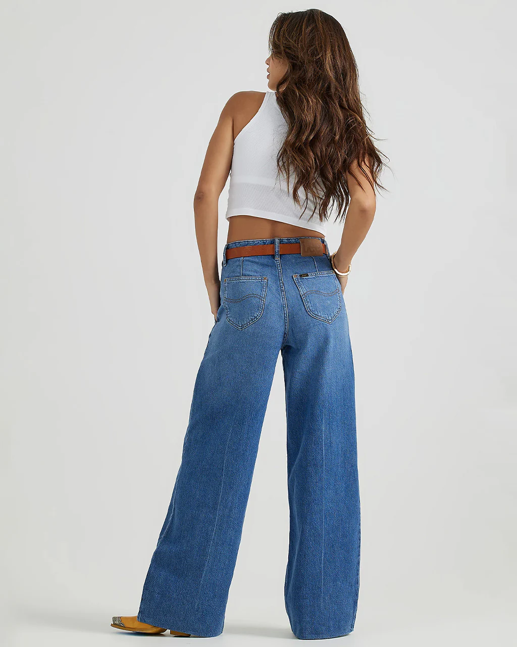 Stella A-Line Trouser - Azure Wave