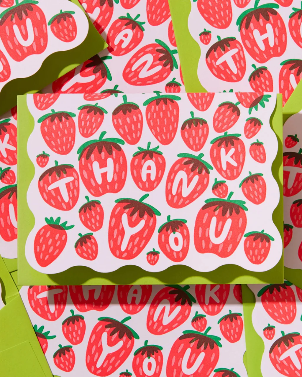 Strawberry Thank You Card Set