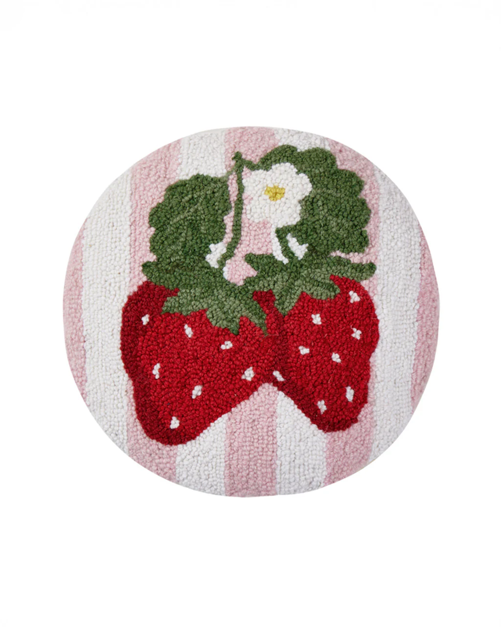 Stripe Strawberries Hook Pillow