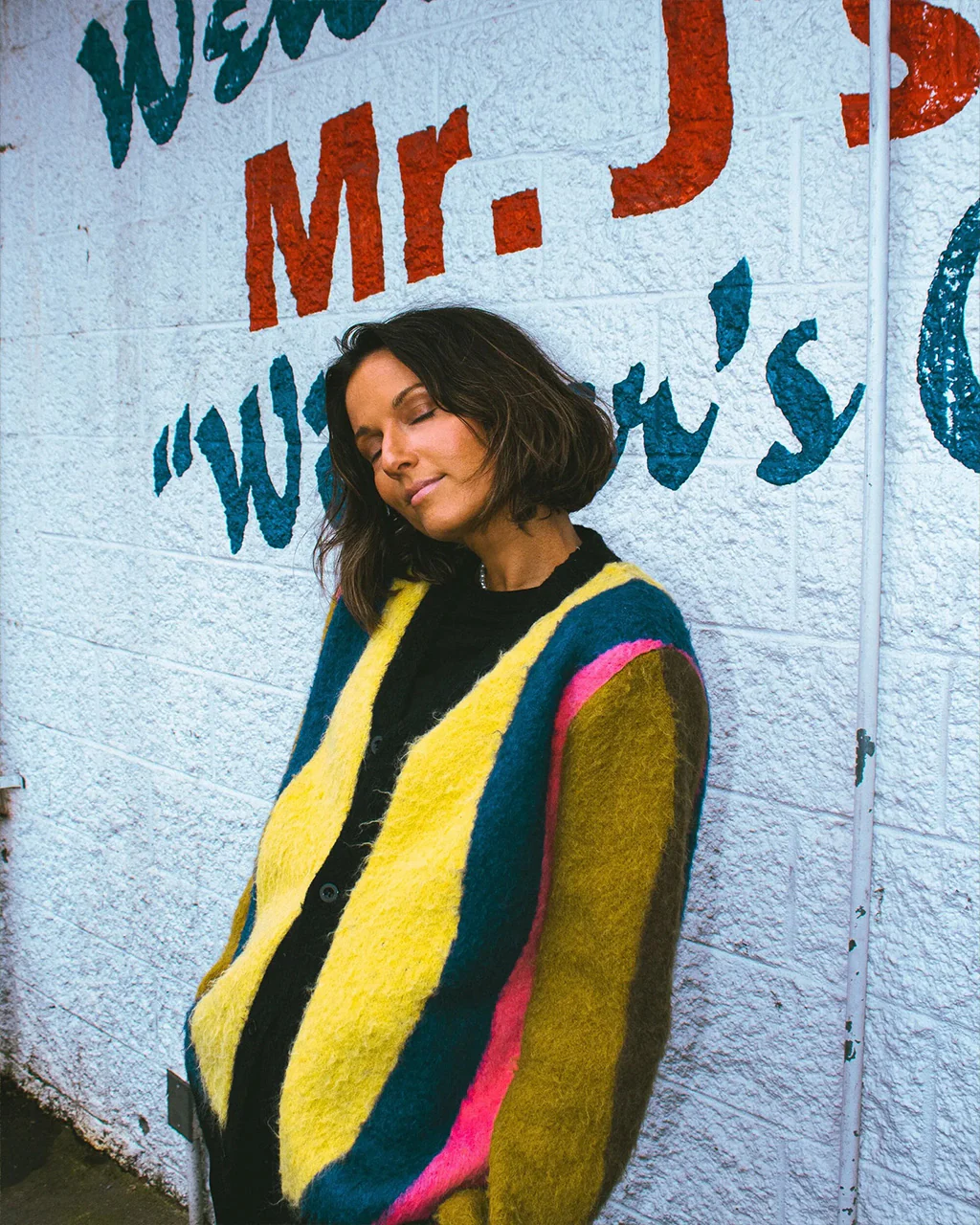 Striped Mohair Cardigan
