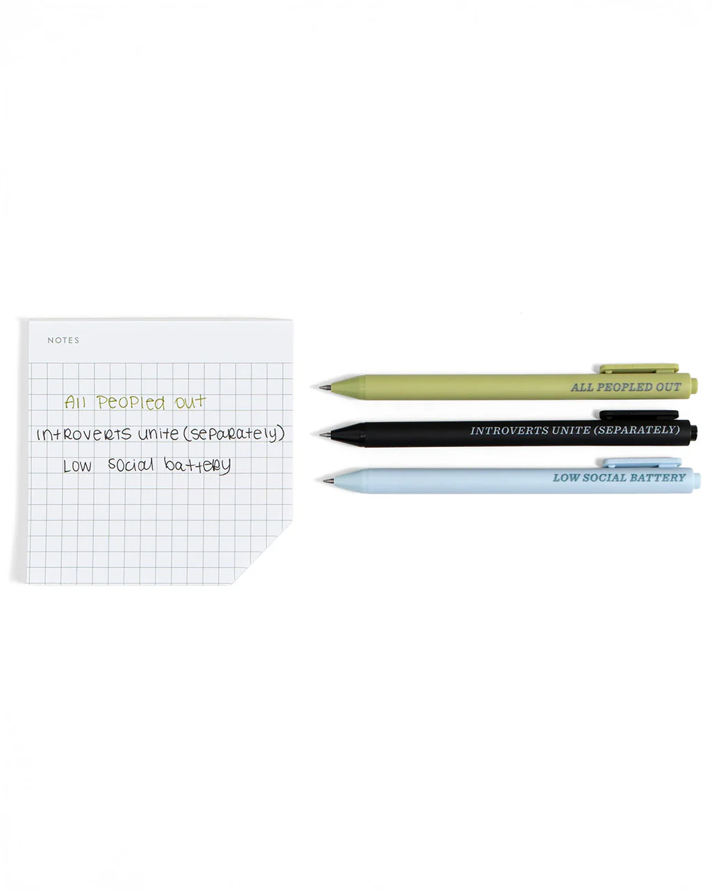 The Introvert Gel Pen Set