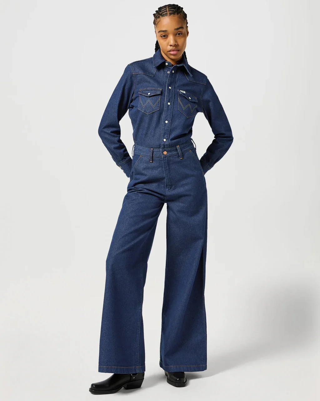 Trouser Coverall - Aged Blue