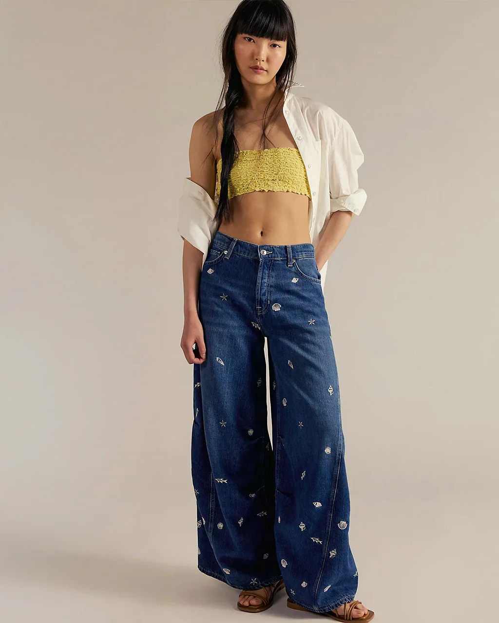 We The Free Westward Embroidered Jeans - Under The Sea