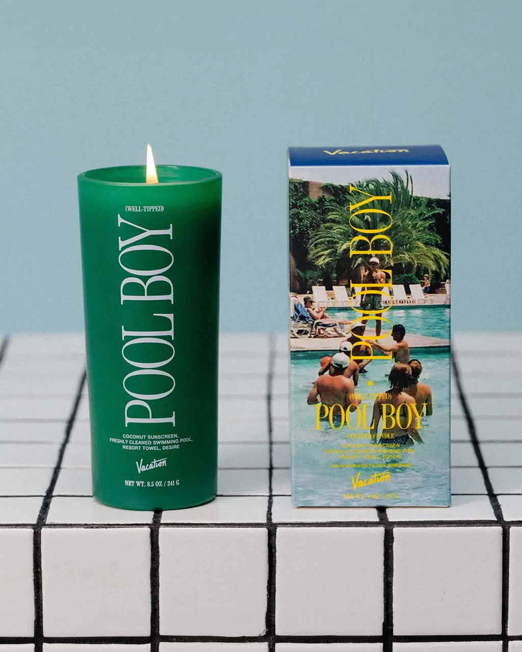 Well-Tipped Pool Boy Candle