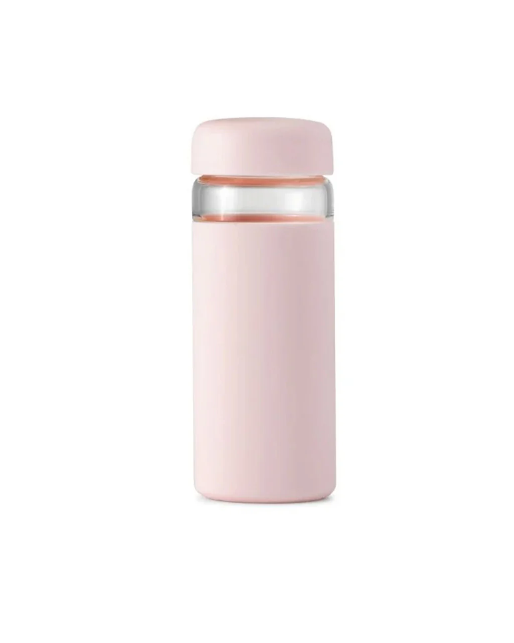 Wide Mouth Glass Water Bottle - Blush