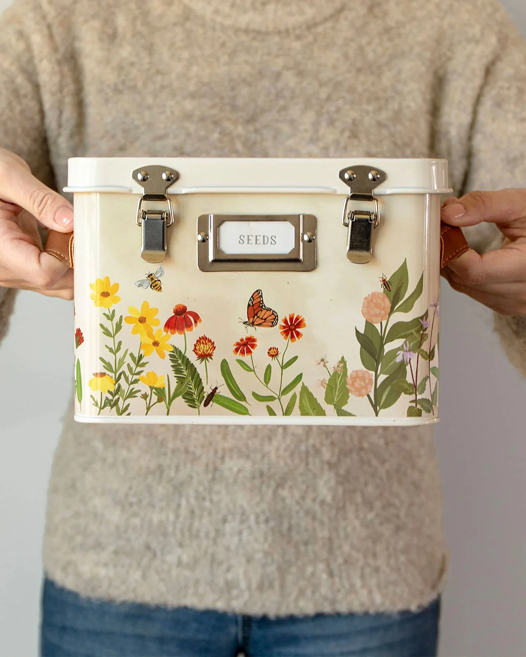 Wildflower Botanicals Tin Seed Storage Box