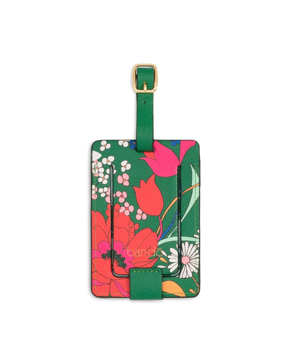 Getaway Luggage Tag - Emerald Super Bloom