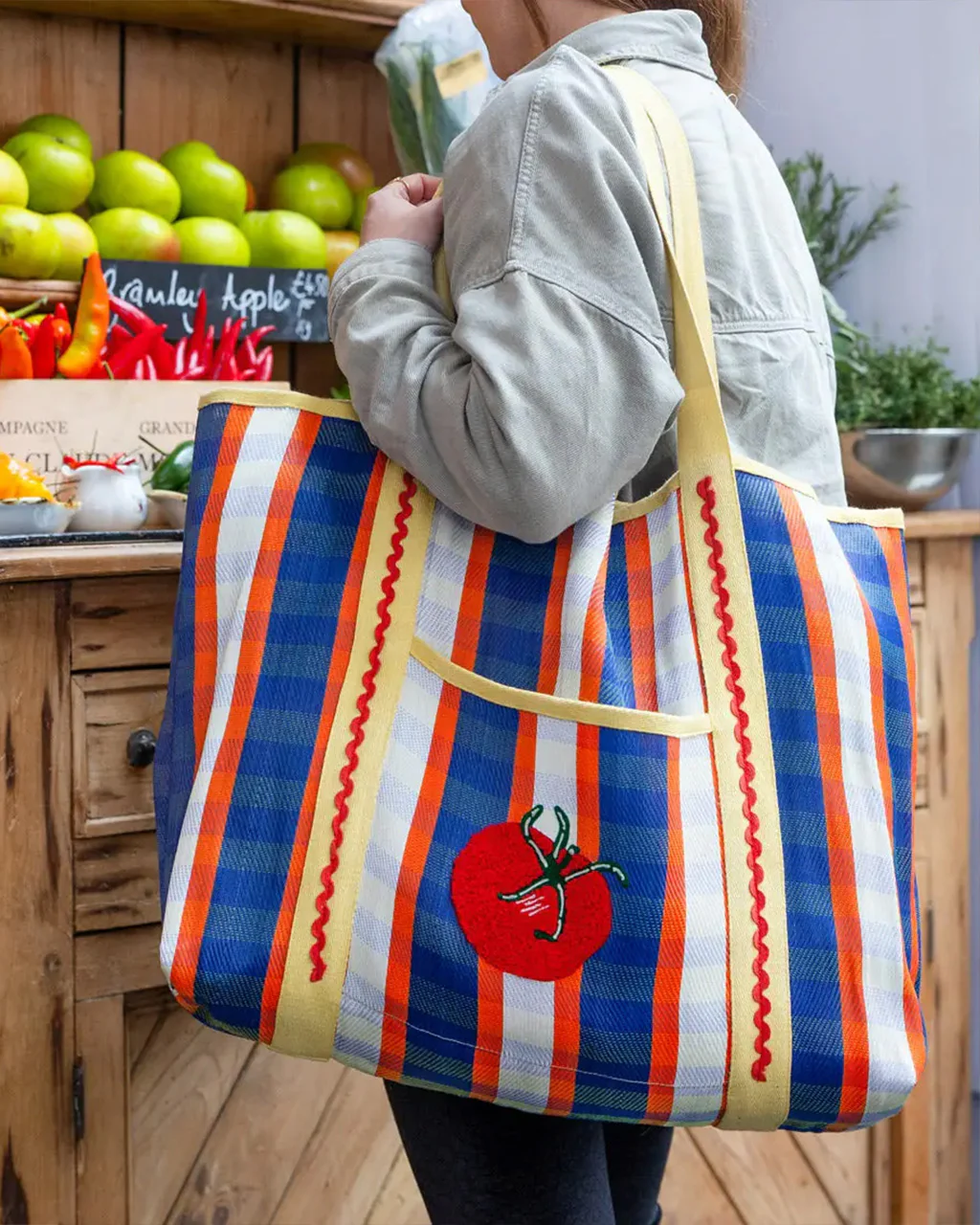 Bon AppÃ©tit Recycled Plastic Tote Bag - Tomato