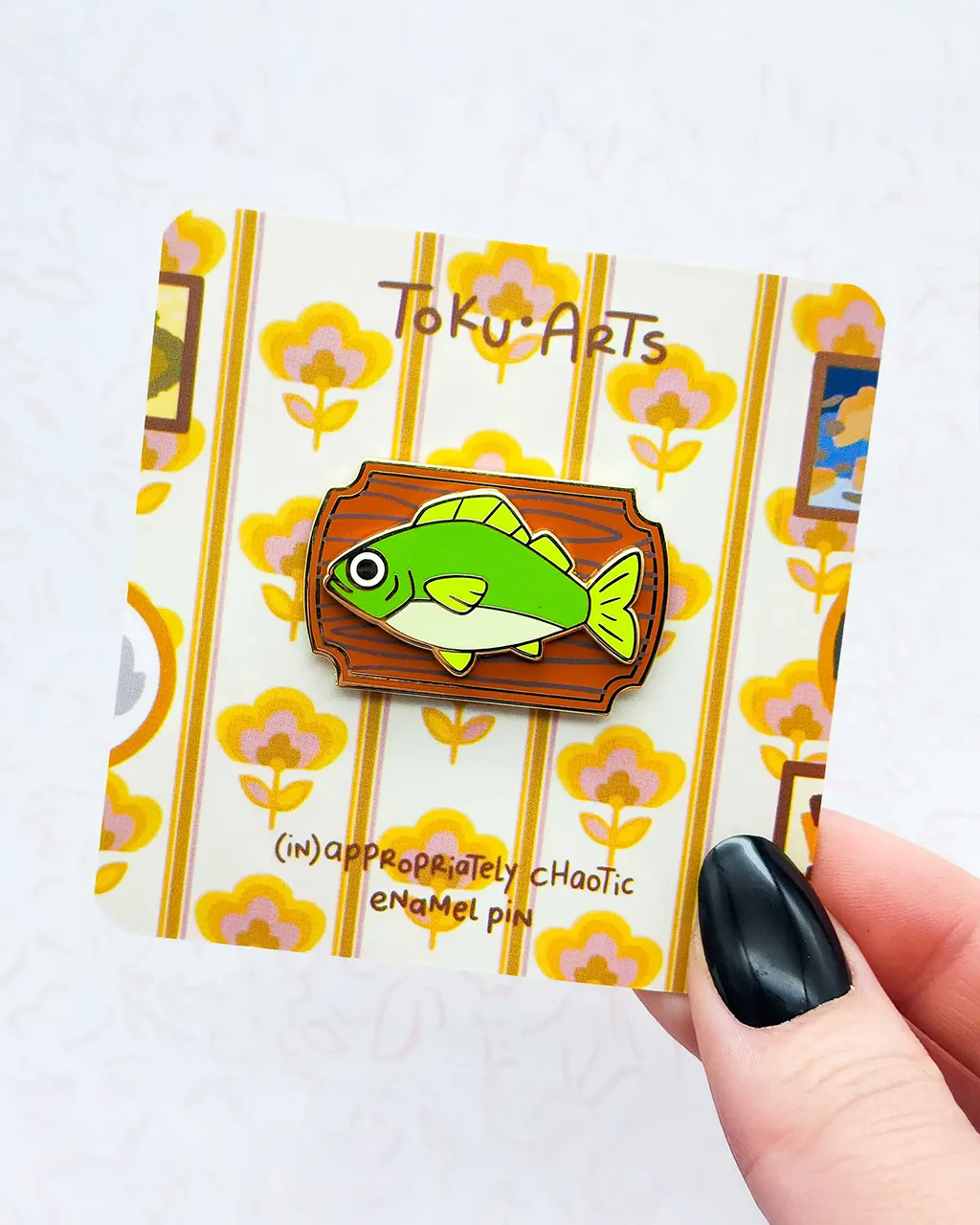 Award Winning Bass Enamel Pin