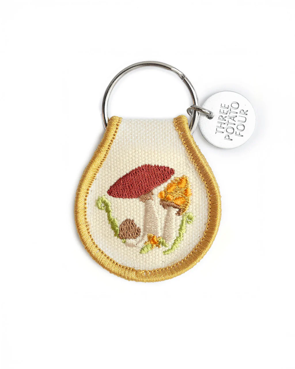 Patch Keychain - Mushroom Field