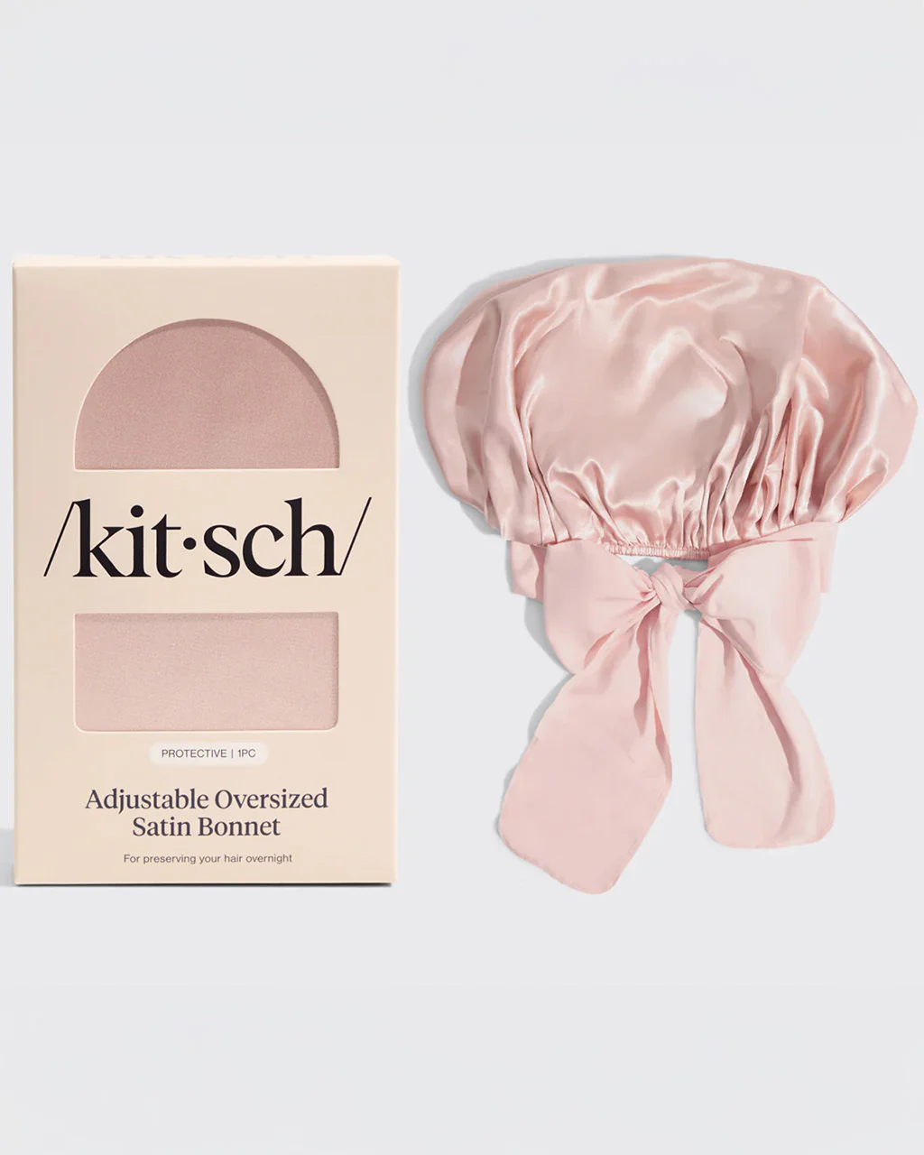 Blush Oversized Satin Bonnet