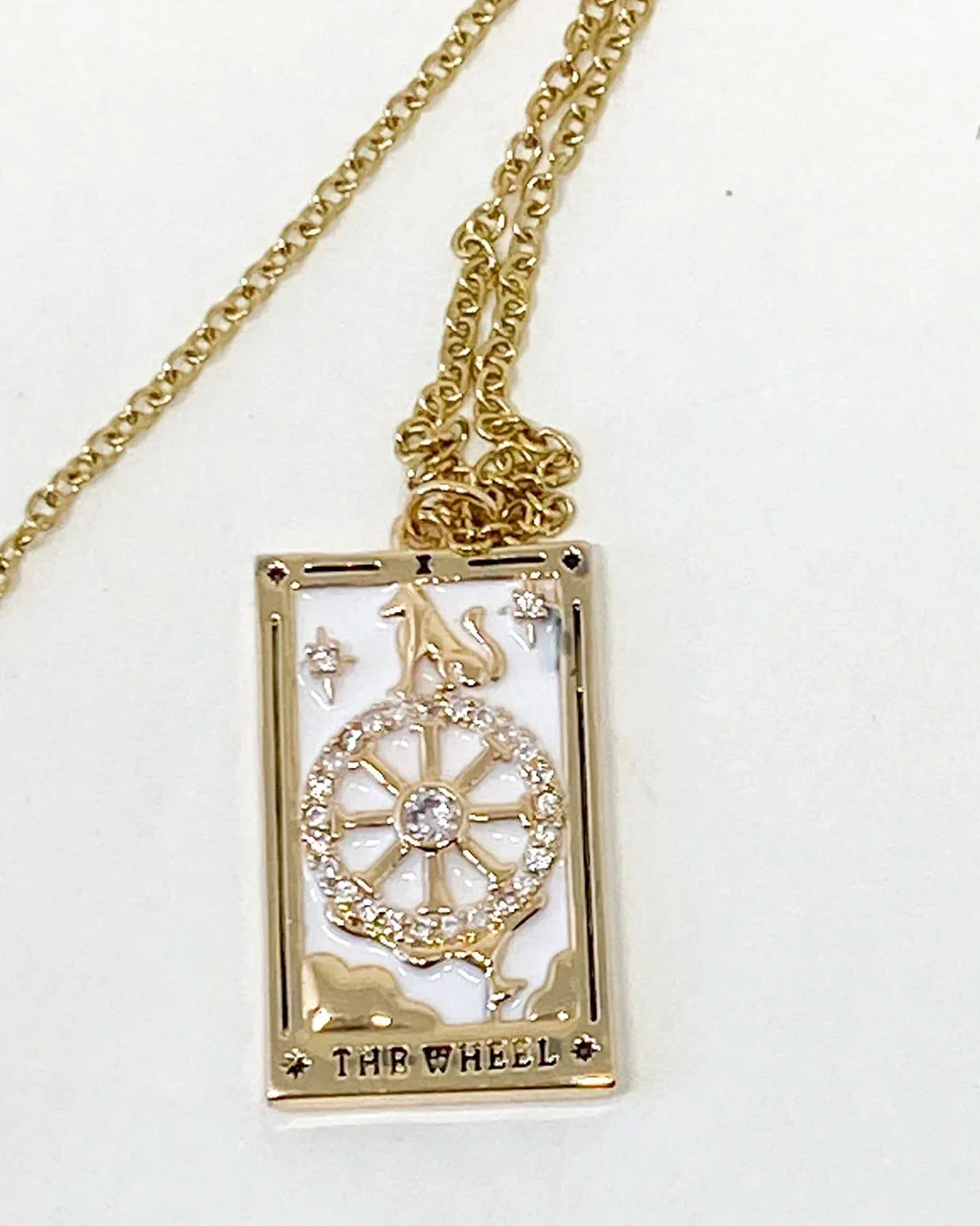 The Wheel Of Fortune Tarot Card Necklace