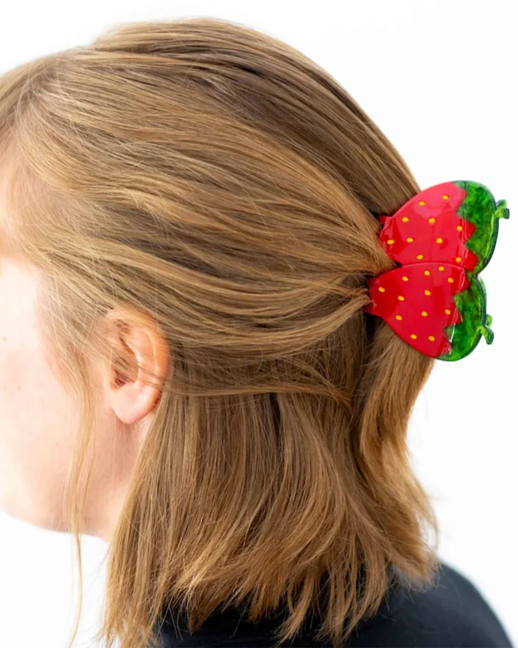 Large Red Strawberry Hair Claw