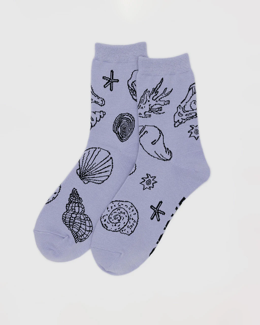 Crew Socks - Light Blue Shells