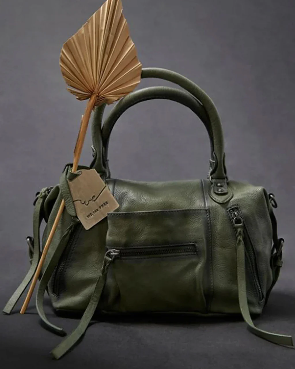 We The Free Baby Leigh Distressed Tote Bag - Secret Sage
