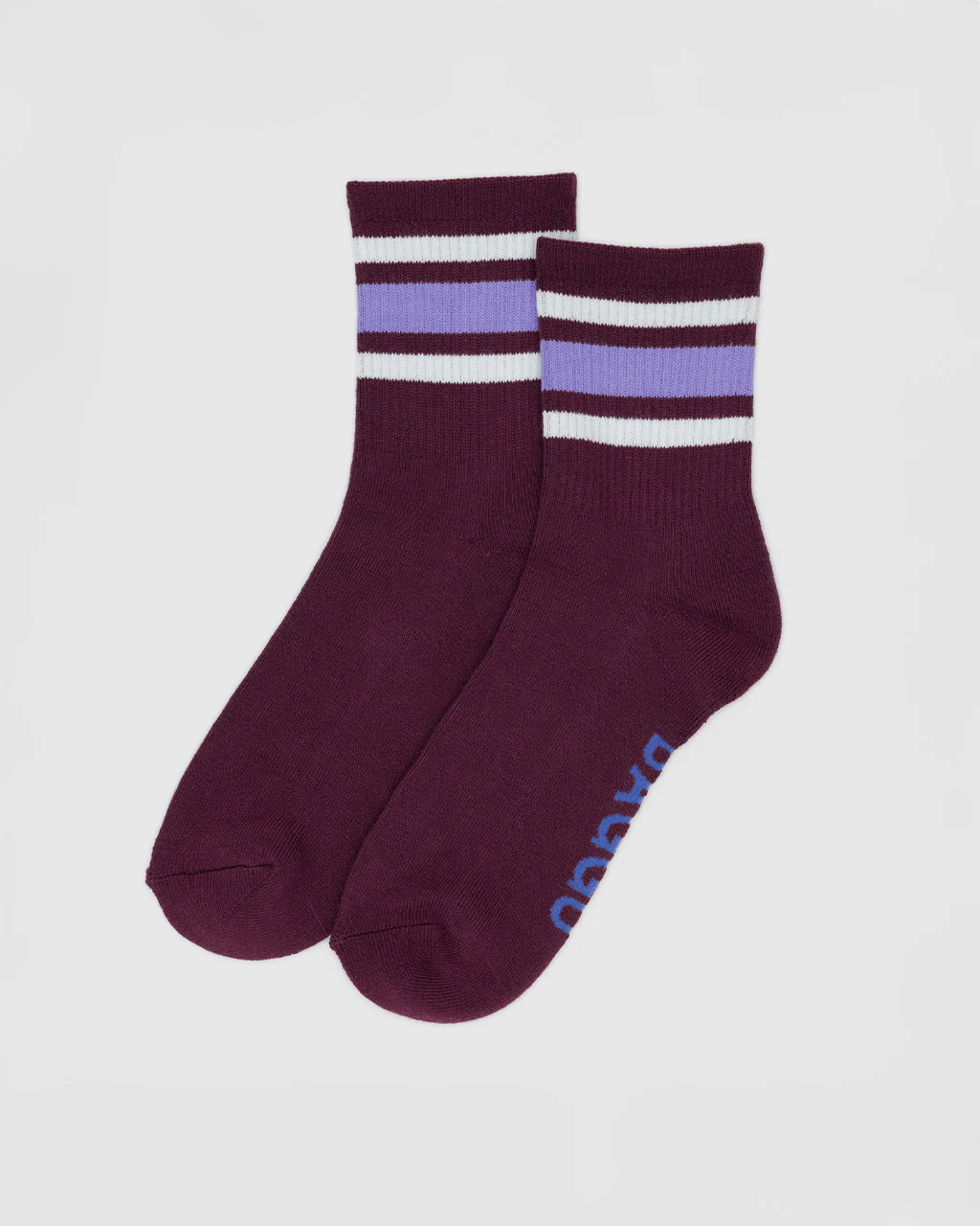 Ribbed Socks - Mahogany Stripe