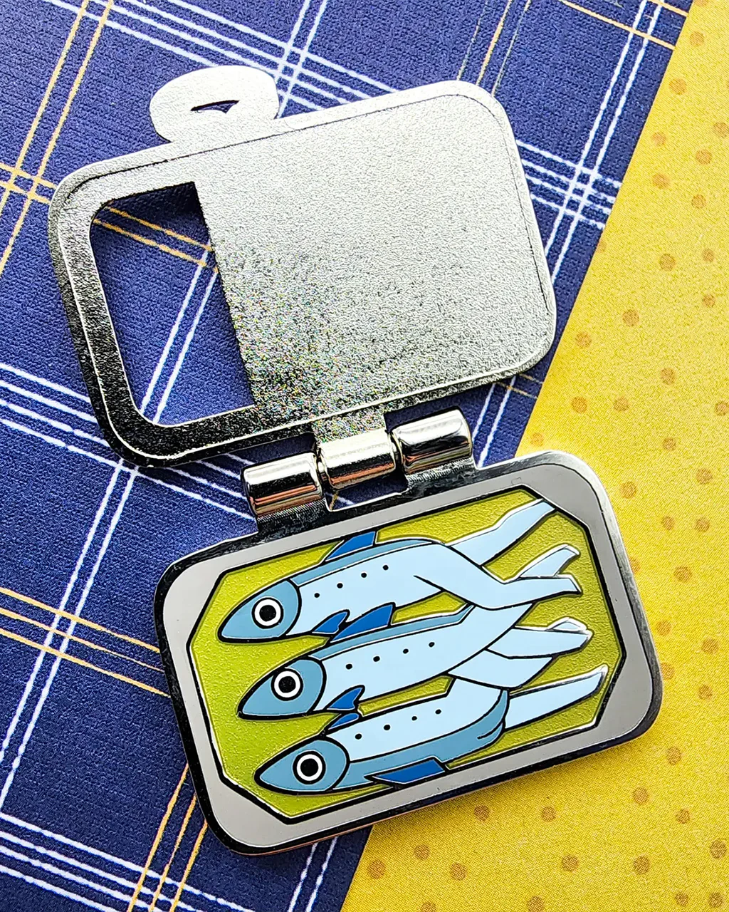 Tightly Packed Sardines Enamel Pin
