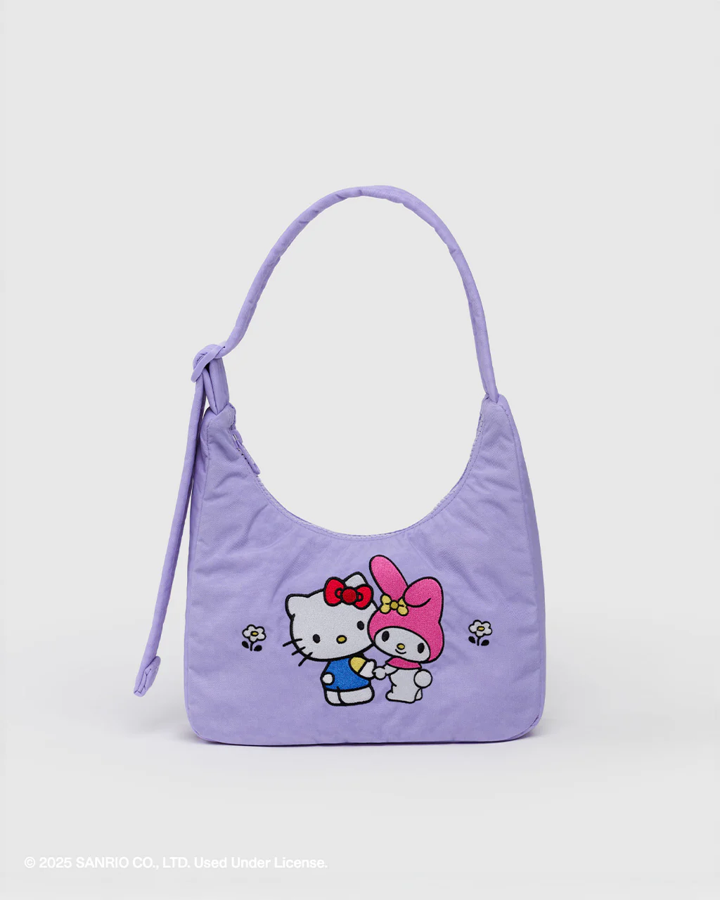 Mini Nylon Shoulder Bag - Embroidered Hello Kitty & My Melody