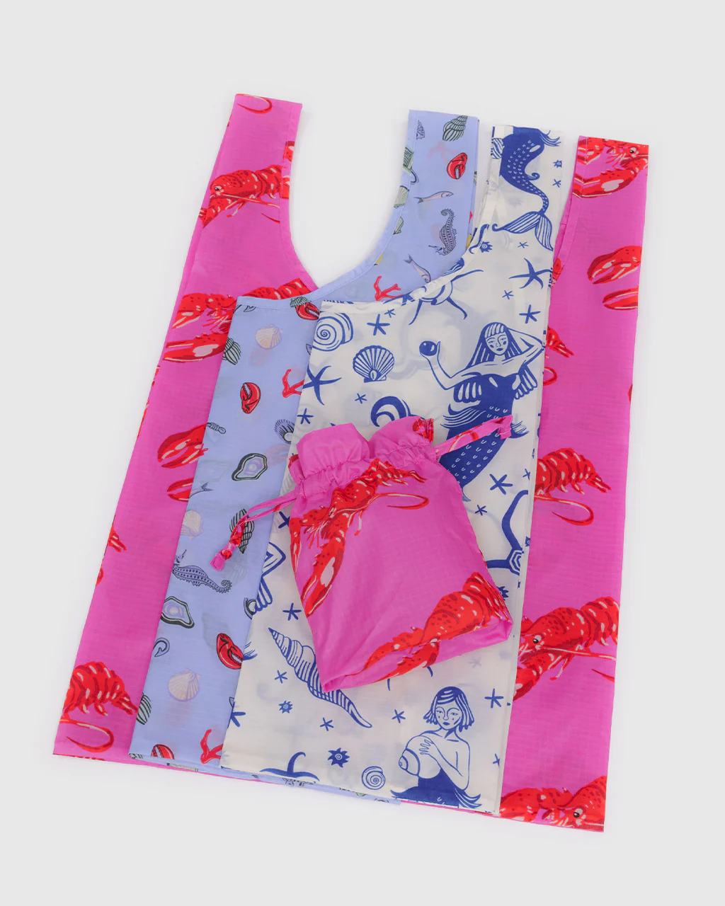 Standard Baggu Set Of 3 - Sea Creatures