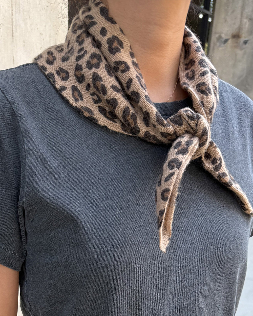 Cashmere Bandana - Leopard
