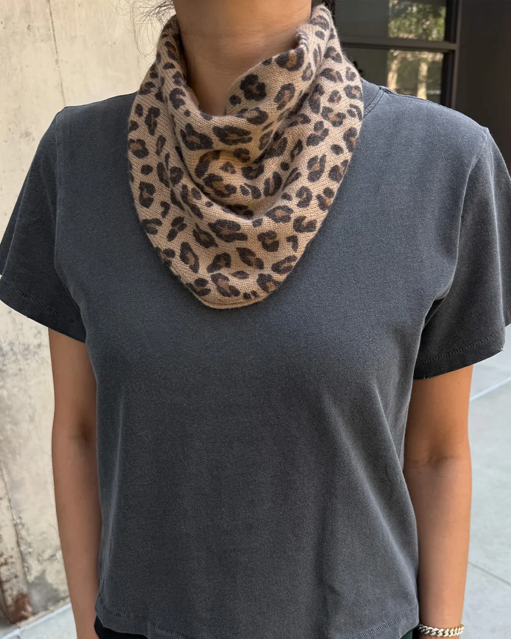 Cashmere Bandana - Leopard