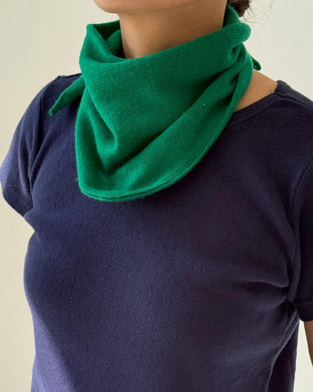 Cashmere Bandana - Kelly Green