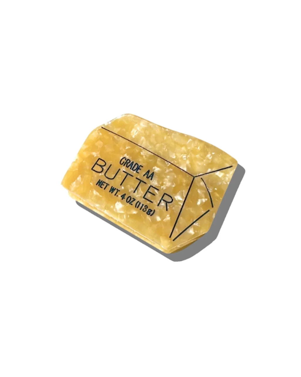 Hand-Painted Butter Claw Hair Clip