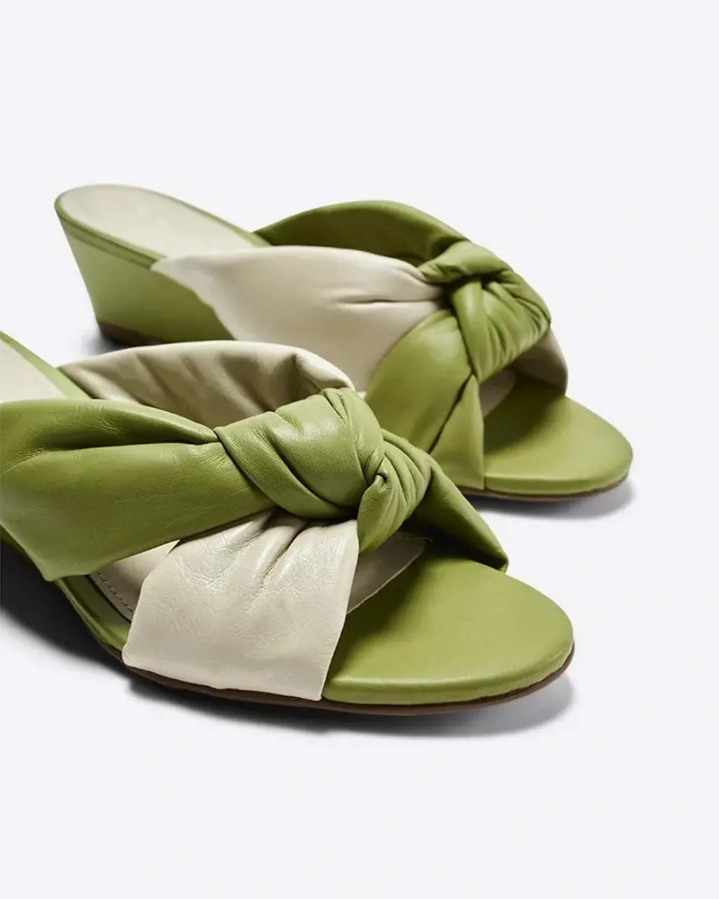 Bica Wedge Sandal - Olive Combo
