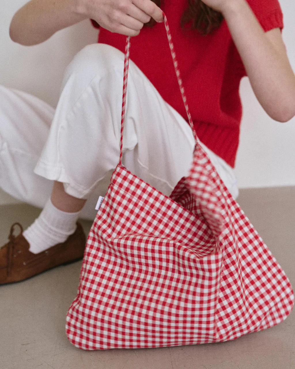 Happy Carry Bag - Red Gingham